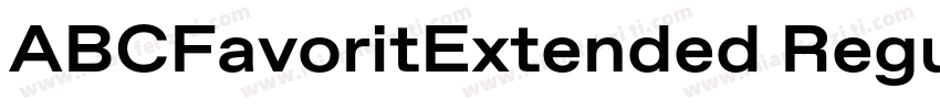ABCFavoritExtended Regular字体转换